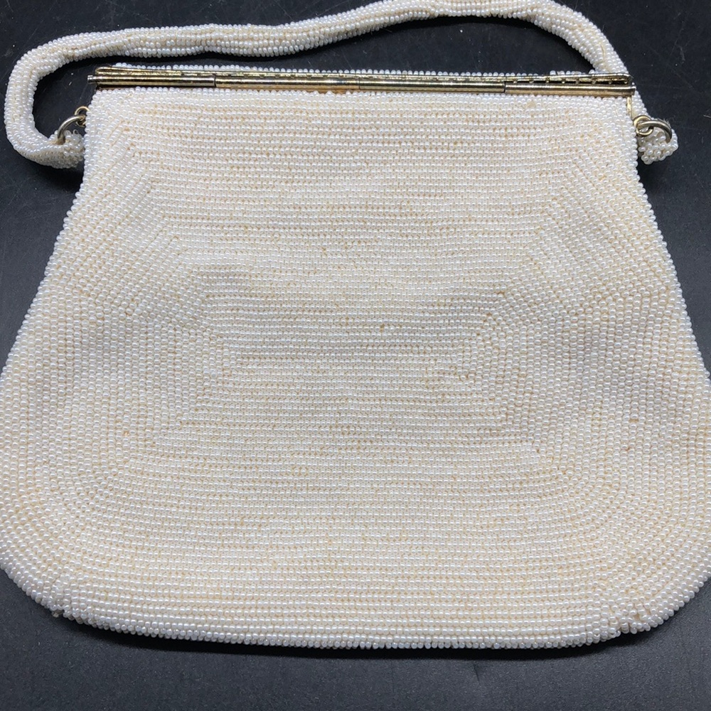 Vintage Seed Pearl Handbag - Picture 3 of 10